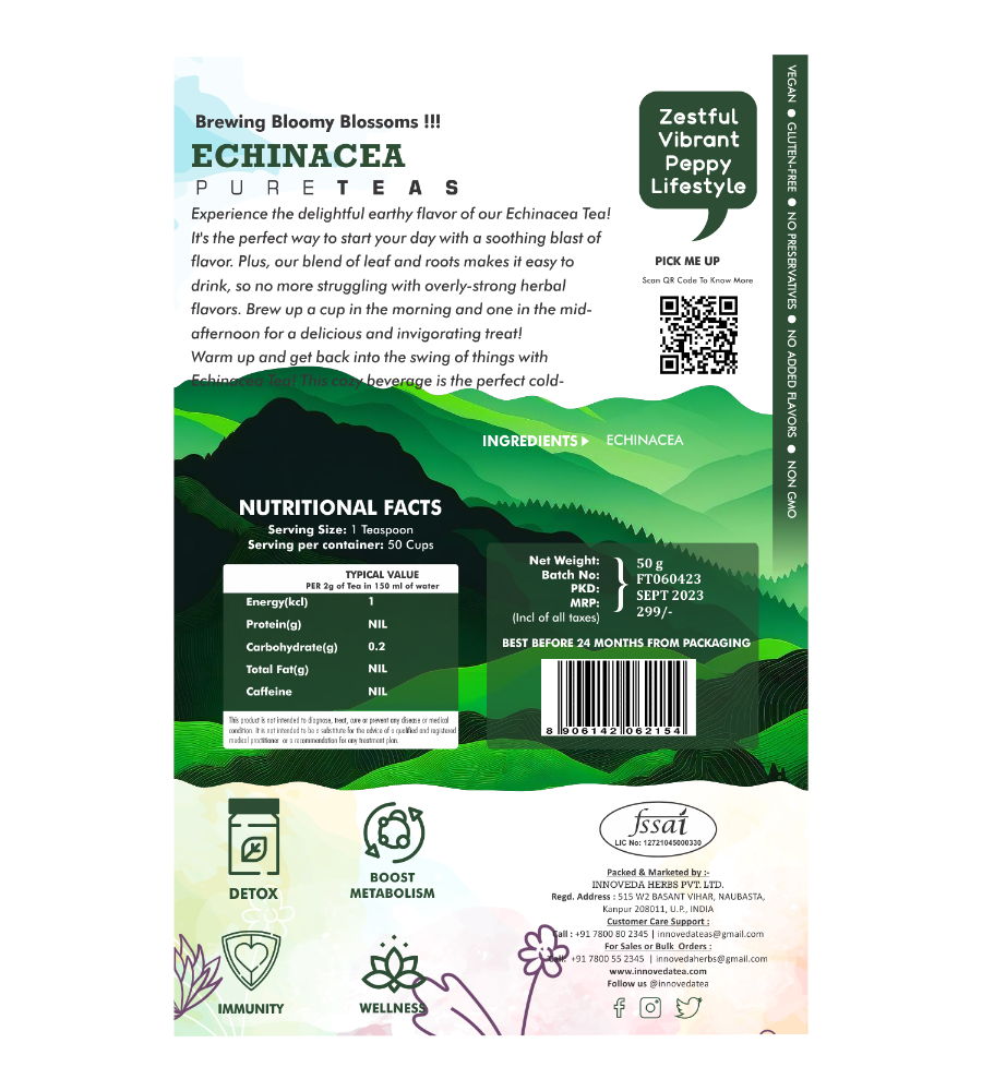 Innoveda Echinacea Tea - 50 gms
